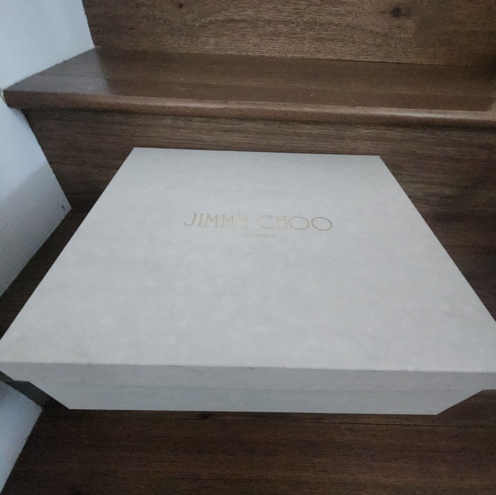 Jimmy Choo Size 37 Snake Skin Short Stiletto Boots With Golden Logo Hardware - Picture 2 of 10